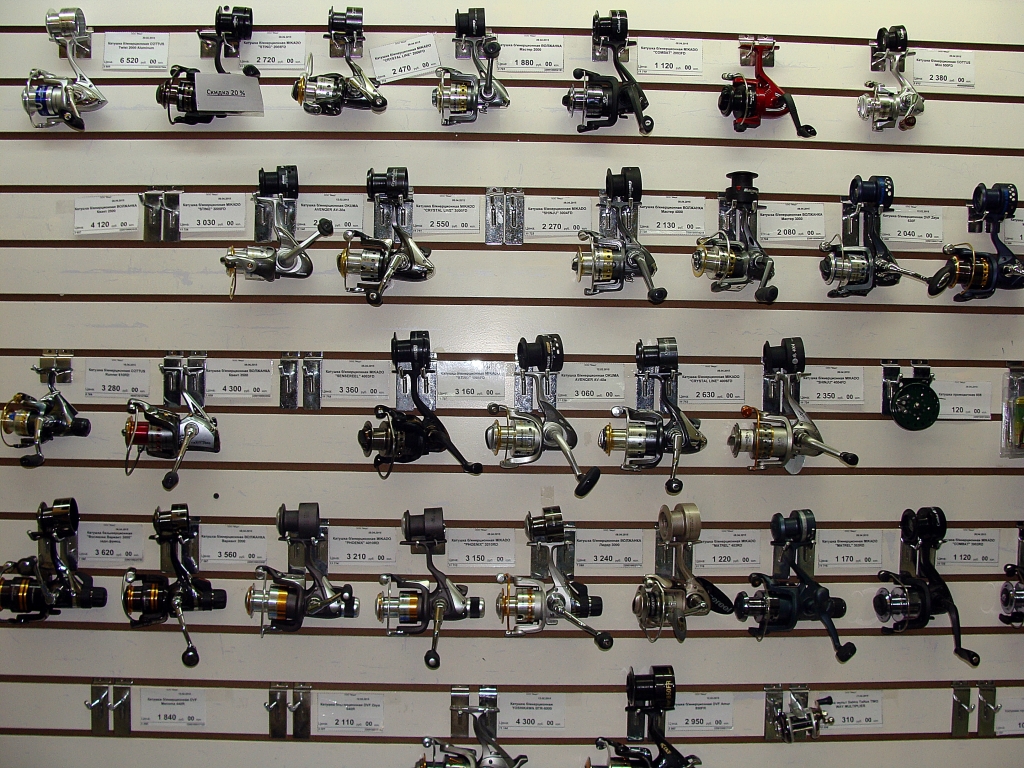 "Трофей", магазин товаров для рыбалки, туризма и активного отдыха, катушки, Фото с места события собственное