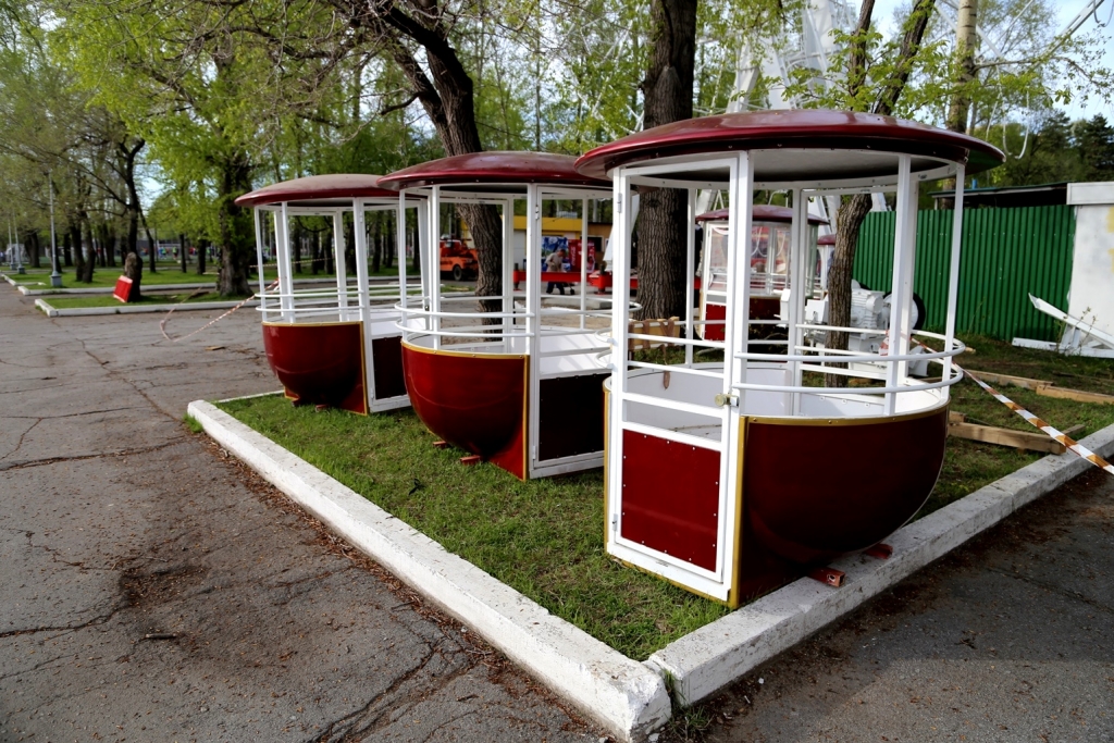 Колесо обозрения в Хабаровске оказалось колесиком