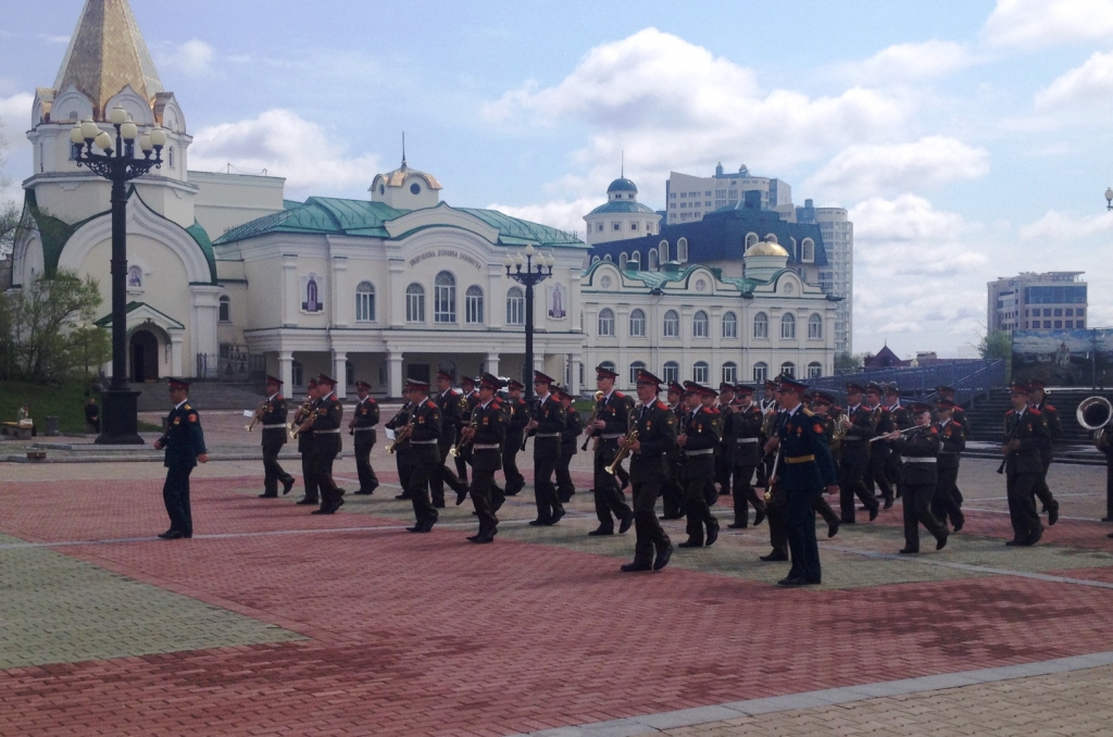Репетиция выступления для "Амурских волн"
