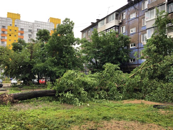Последствия стихии, район ул. Большой