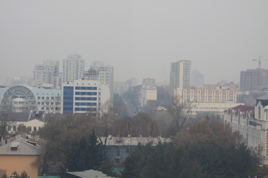 Дым в Хабаровске