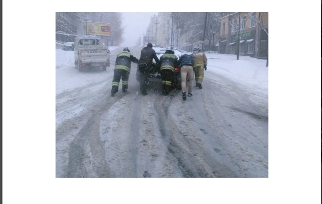 Осенняя зима в Хабаровске
