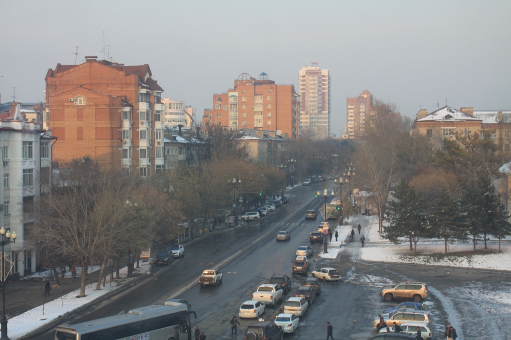 Дым в Хабаровске