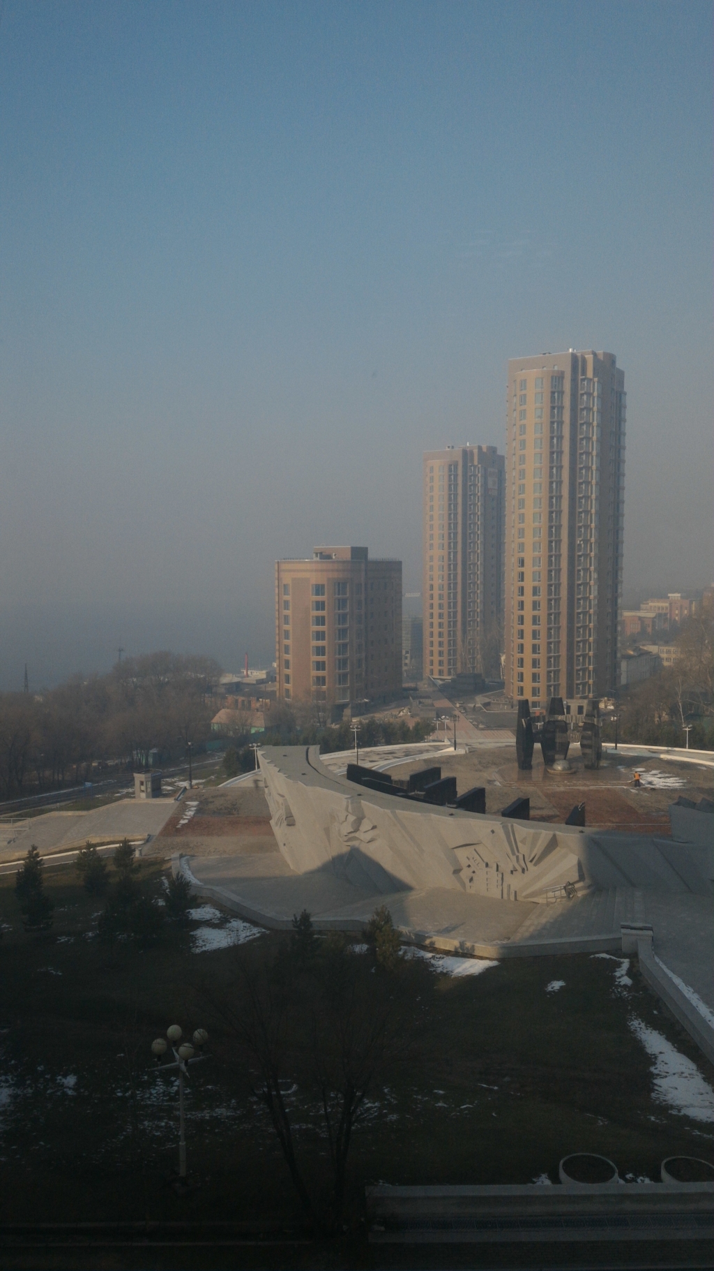 Дым в Хабаровске