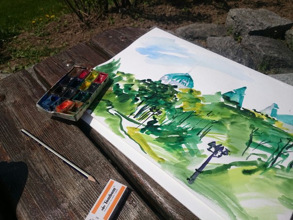 Вероника Янышева со своими работами