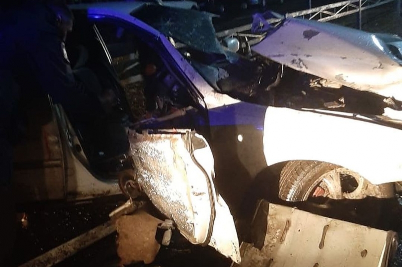 Месиво осталось от машины после страшного ДТП в Хабаровском крае