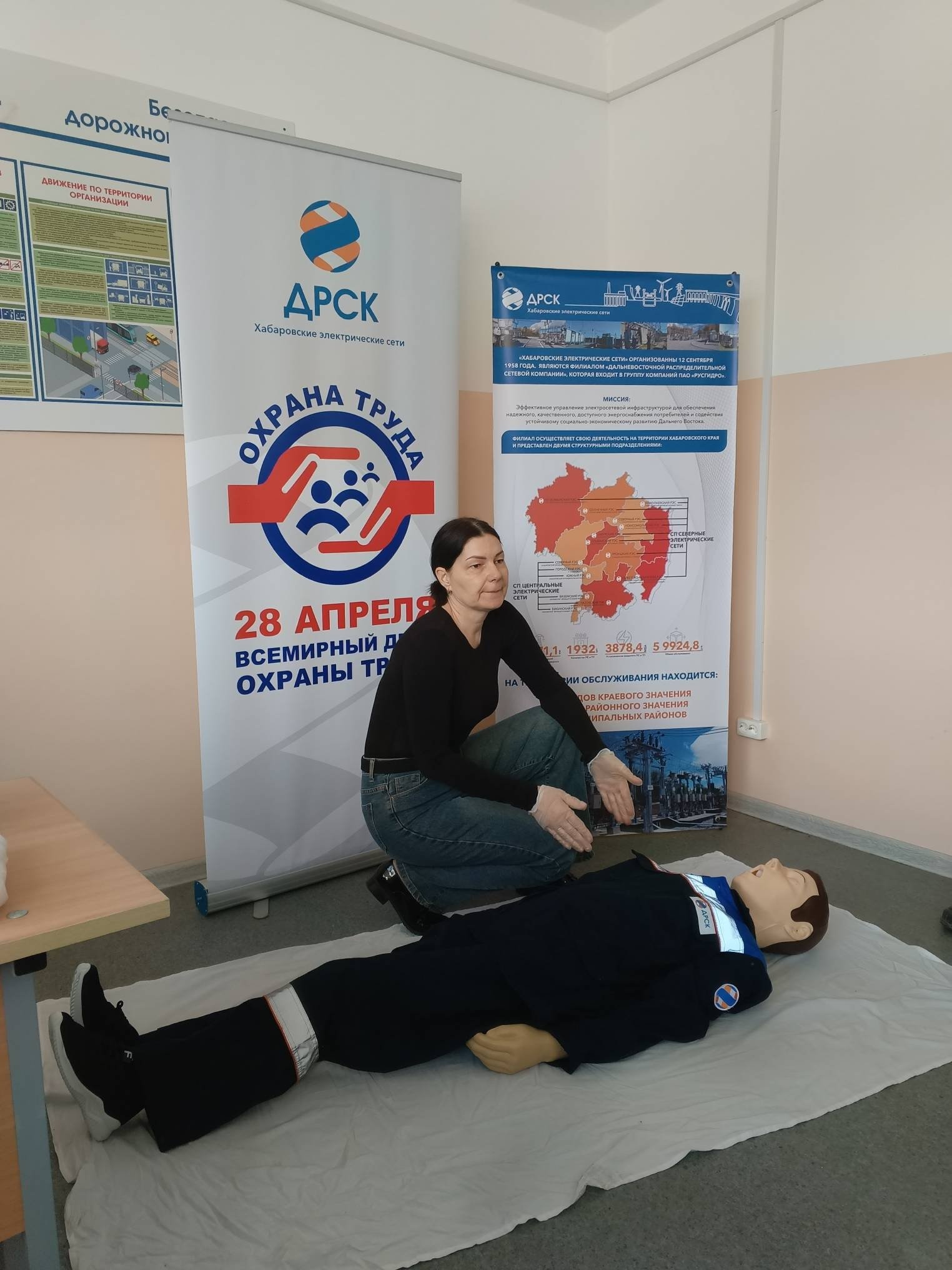 Хабаровские электрические сети присоединились к Всемирному дню охраны труда Предоставлено пресс-службой АО &quotДРСК&quot