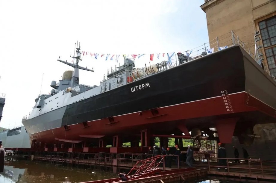 Новый ракетный корабль для ТОФ спустили на воду на Амурском судостроительном заводе Антон Шевченко
