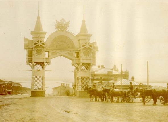 Триумфальная арка. Хабаровск, 1904 г.